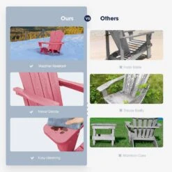 Classic Pink Folding Plastic Adirondack Chair -More Furniture Store composite adirondack chairs peqwy pink 44 1000