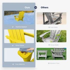 Classic Yellow Folding Plastic Adirondack Chair 10 Classic Yellow Folding Plastic Adirondack Chair -More Furniture Store composite adirondack chairs peqwy yellow 44 1000