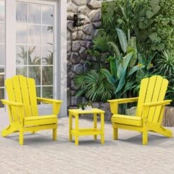 Classic Yellow Folding Plastic Adirondack Chair 11 Classic Yellow Folding Plastic Adirondack Chair -More Furniture Store composite adirondack chairs peqwy yellow fa 1000