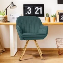 24 In. Dark Green Fabric Swivel Arm Chair With Metal Legs 19 24 In. Dark Green Fabric Swivel Arm Chair With Metal Legs -More Furniture Store dark green jearey accent chairs e21zy hd dg 31 1000