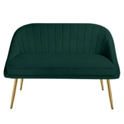Modern 48 In. Golden Base Velvet Tufted 2-Seats Dark Green Loveseat Sofa For Living Room Furniture Sets 11 Modern 48 In. Golden Base Velvet Tufted 2-Seats Dark Green Loveseat Sofa For Living Room Furniture Sets -More Furniture Store dark green jearey loveseats e15sry hd dgn c3 1000