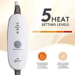 Electric Heated Blanket Grey -More Furniture Store electric blankets drgthk hd beige 1f 1000