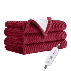 Electric Heated Blanket Red