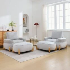 Modern Gray Velvet Accent Arm Chair With Ottoman 15 Modern Gray Velvet Accent Arm Chair With Ottoman -More Furniture Store gray jearey accent chairs 2ymty hd black 31 1000