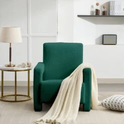 Modern Green Adirondack Chair Interior Design Style Luxurious Lambswool Upholstered Accent Chair -More Furniture Store green jearey accent chairs slswy white 31 1000