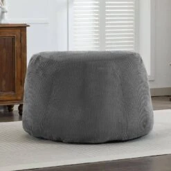 Modern Corduroy Polyester Medium Memory Foam Grey Backrest Style Bean Bag 14 Modern Corduroy Polyester Medium Memory Foam Grey Backrest Style Bean Bag -More Furniture Store grey jearey bean bag chairs e11 02xxy bg fa 1000