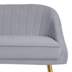 3-Piece Living Room Set With Brushed Velvet In Grey 12 3-Piece Living Room Set With Brushed Velvet In Grey -More Furniture Store grey jearey living room sets tz 4 gy 4f 1000