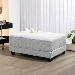 Grey Corduroy Ottoman For Sectional Sofa 10 Grey Corduroy Ottoman For Sectional Sofa -More Furniture Store grey jearey ottomans dxrjd grey 1f 1000