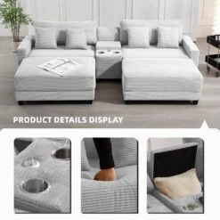 More Furniture Store -More Furniture Store grey jearey sectional sofas dxrabcd grey e1 1000