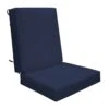 24 In. X 24 In. Deep Seat Outdoor Couch Sectional Sofa Cushion In Navy
