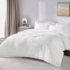 Queen Seersucker 7-Piece Cotton Blend Comforter Set White