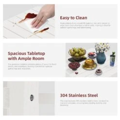 3-Piece White Adirondack Patio Bar Plastic Outdoor Dining Set-Bar Height Stool And Chairs -More Furniture Store jearey bistro sets jyqwgbzy3 wh 76 1000