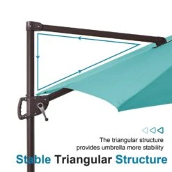 More Furniture Store -More Furniture Store jearey cantilever umbrellas 10cusb teal 1d 1000