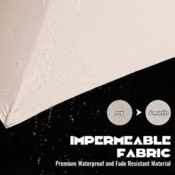 10 Ft. Cantilever Hanging Steel Offset Outdoor Patio Umbrella With Cross Base In Beige -More Furniture Store jearey cantilever umbrellas 10cxxj beige 4f 1000