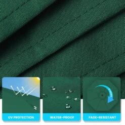 120 In. Outdoor Offset Cantilever Umbrella Patio Umbrella In Green -More Furniture Store jearey cantilever umbrellas 10edxj green 4f 1000