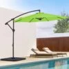 10 Ft. Cantilever Round Offset Patio Umbrella In Apple Green