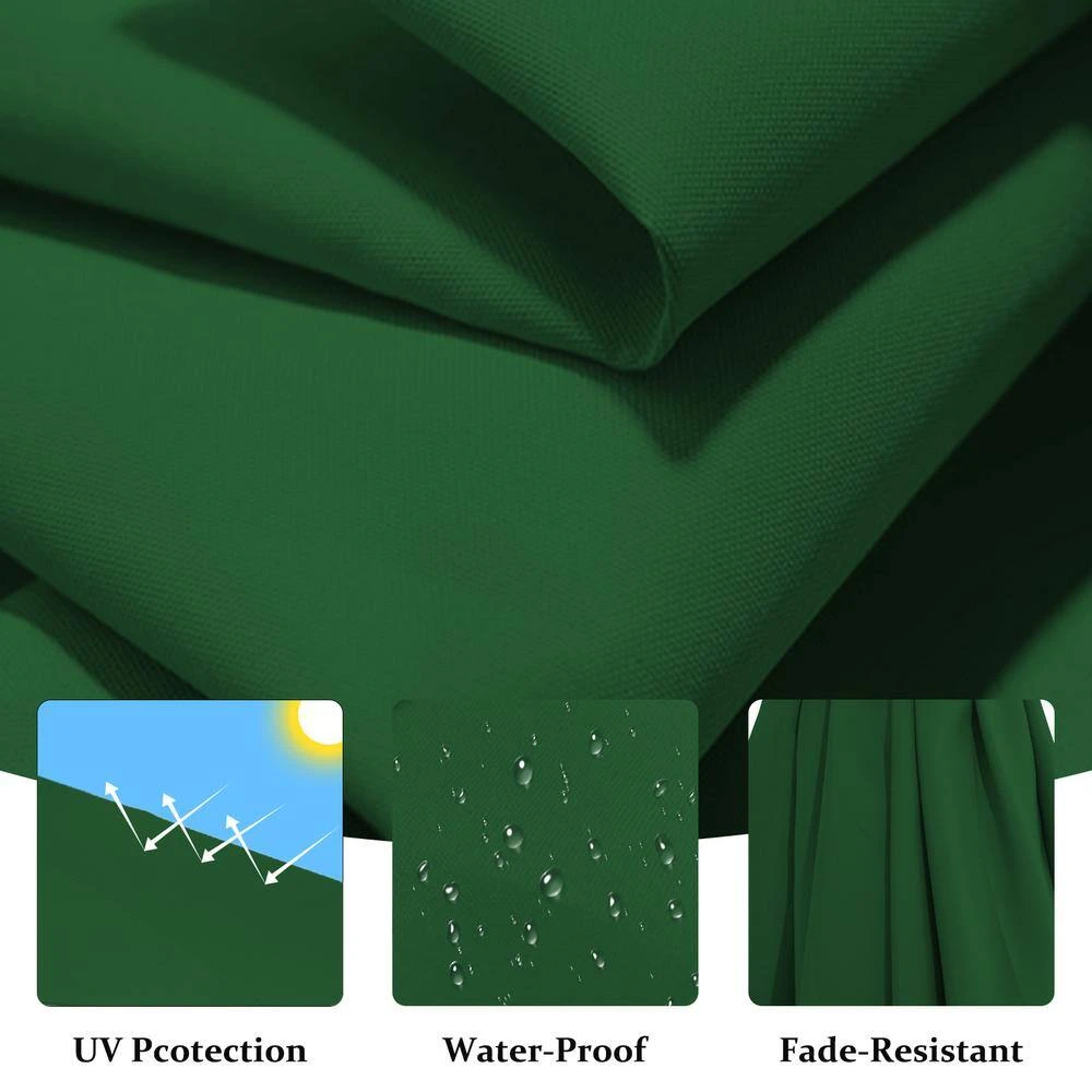 10 Ft. Cantilever Round Offset Patio Umbrella In Dark Green 3 10 Ft. Cantilever Round Offset Patio Umbrella In Dark Green - Image 3