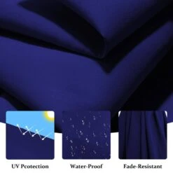 10 Ft. Cantilever Round Offset Patio Umbrella In Navy -More Furniture Store jearey cantilever umbrellas 10xjs2 nv 4f 1000