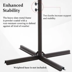 10 Ft. Cantilever Round Offset Patio Umbrella In Peacock Blue -More Furniture Store jearey cantilever umbrellas 10xjs2 pb 44 1000