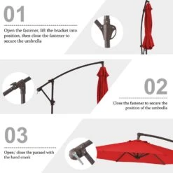 10 Ft. Cantilever Round Offset Patio Umbrella In Pumpkin 11 10 Ft. Cantilever Round Offset Patio Umbrella In Pumpkin -More Furniture Store jearey cantilever umbrellas 10xjs2 pp 1f 1000