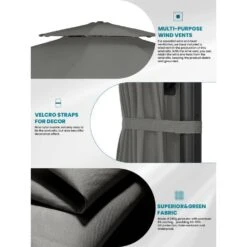 11 Ft.Double Top Round Outdoor Cantilever Umbrella With Cover,Heavy-Duty 360° Rotation Patio Umbrella In Gray 16 11 Ft.Double Top Round Outdoor Cantilever Umbrella With Cover,Heavy-Duty 360° Rotation Patio Umbrella In Gray -More Furniture Store jearey cantilever umbrellas 11sdylm gray a0 1000