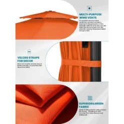 13 Ft. Aluminum 360-Degree Rotation Cantilever Patio Umbrella With Cover In Orange -More Furniture Store jearey cantilever umbrellas 13sdylm orange a0 1000