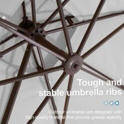 9 Ft. X 9 Ft. Square Outdoor Patio Cantilever Umbrella With Tilt In Light Gray 15 9 Ft. X 9 Ft. Square Outdoor Patio Cantilever Umbrella With Tilt In Light Gray -More Furniture Store jearey cantilever umbrellas jylmfx9 dz lgy 76 1000