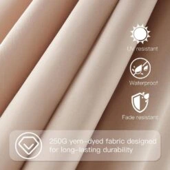 10 Ft. X 10 Ft. Square Two-Tier Top Rotation Outdoor Cantilever Patio Umbrella With Cover In Beige -More Furniture Store jearey cantilever umbrellas lk10fx beige 1f 1000