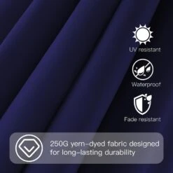 10 Ft. X 10 Ft. Square Two-Tier Top Rotation Outdoor Cantilever Patio Umbrella With Cover In Navy 16 10 Ft. X 10 Ft. Square Two-Tier Top Rotation Outdoor Cantilever Patio Umbrella With Cover In Navy -More Furniture Store jearey cantilever umbrellas lk10fx navy 44 1000