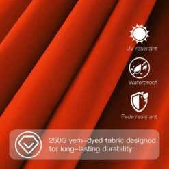 10 Ft. X 10 Ft. Square Two-Tier Top Rotation Outdoor Cantilever Patio Umbrella With Cover In Orange 14 10 Ft. X 10 Ft. Square Two-Tier Top Rotation Outdoor Cantilever Patio Umbrella With Cover In Orange -More Furniture Store jearey cantilever umbrellas lk10fx orange c3 1000