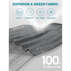 12 Ft. Aluminum 360-Degree Rotation Cantilever Patio Umbrella With Cover In Gray -More Furniture Store jearey cantilever umbrellas lk12 gray 1d 1000