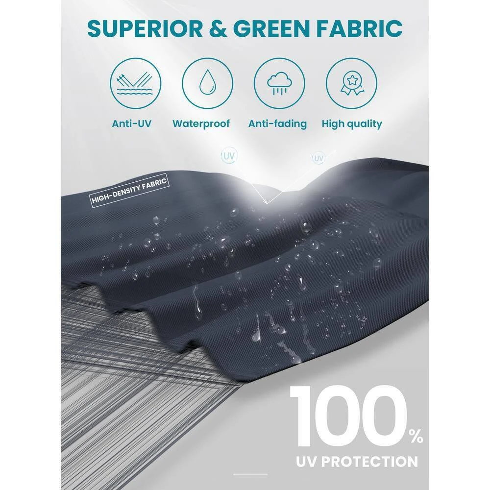 12 Ft. Aluminum 360-Degree Rotation Cantilever Patio Umbrella With Cover In Navy 5 12 Ft. Aluminum 360-Degree Rotation Cantilever Patio Umbrella With Cover In Navy - Image 5