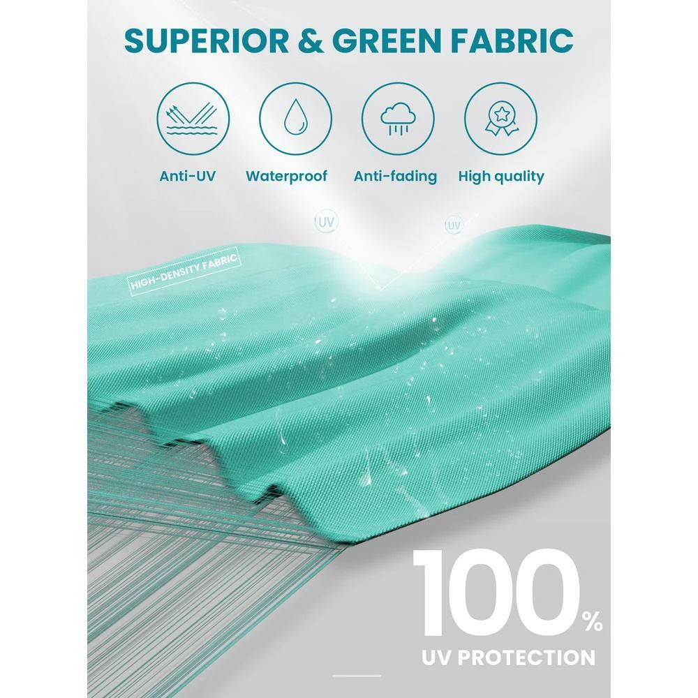 12 Ft. Aluminum 360-Degree Rotation Cantilever Patio Umbrella With Cover In Peacock Blue 5 12 Ft. Aluminum 360-Degree Rotation Cantilever Patio Umbrella With Cover In Peacock Blue - Image 5