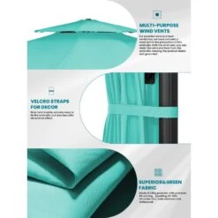 12 Ft. Aluminum 360-Degree Rotation Cantilever Patio Umbrella With Cover In Peacock Blue 13 12 Ft. Aluminum 360-Degree Rotation Cantilever Patio Umbrella With Cover In Peacock Blue -More Furniture Store jearey cantilever umbrellas lk12 pblue a0 1000