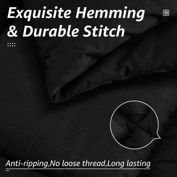 All Season Black Califonia King Breathable Comforter 4 All Season Black Califonia King Breathable Comforter - Image 4