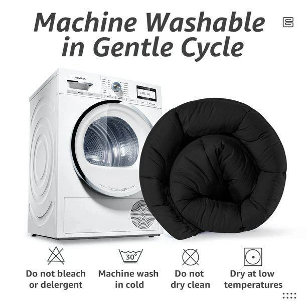 All Season Black Califonia King Breathable Comforter 5 All Season Black Califonia King Breathable Comforter - Image 5