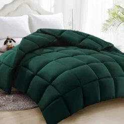 All Season Green Queen Breathable Comforter
