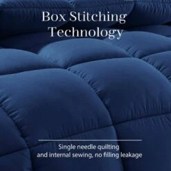 All Season Navy Twin Breathable Comforter 8 All Season Navy Twin Breathable Comforter -More Furniture Store jearey comforters 250g nv t 1f 1000