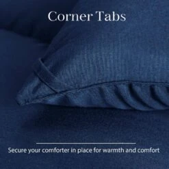 All Season Navy Twin Breathable Comforter 7 All Season Navy Twin Breathable Comforter -More Furniture Store jearey comforters 250g nv t 4f 1000
