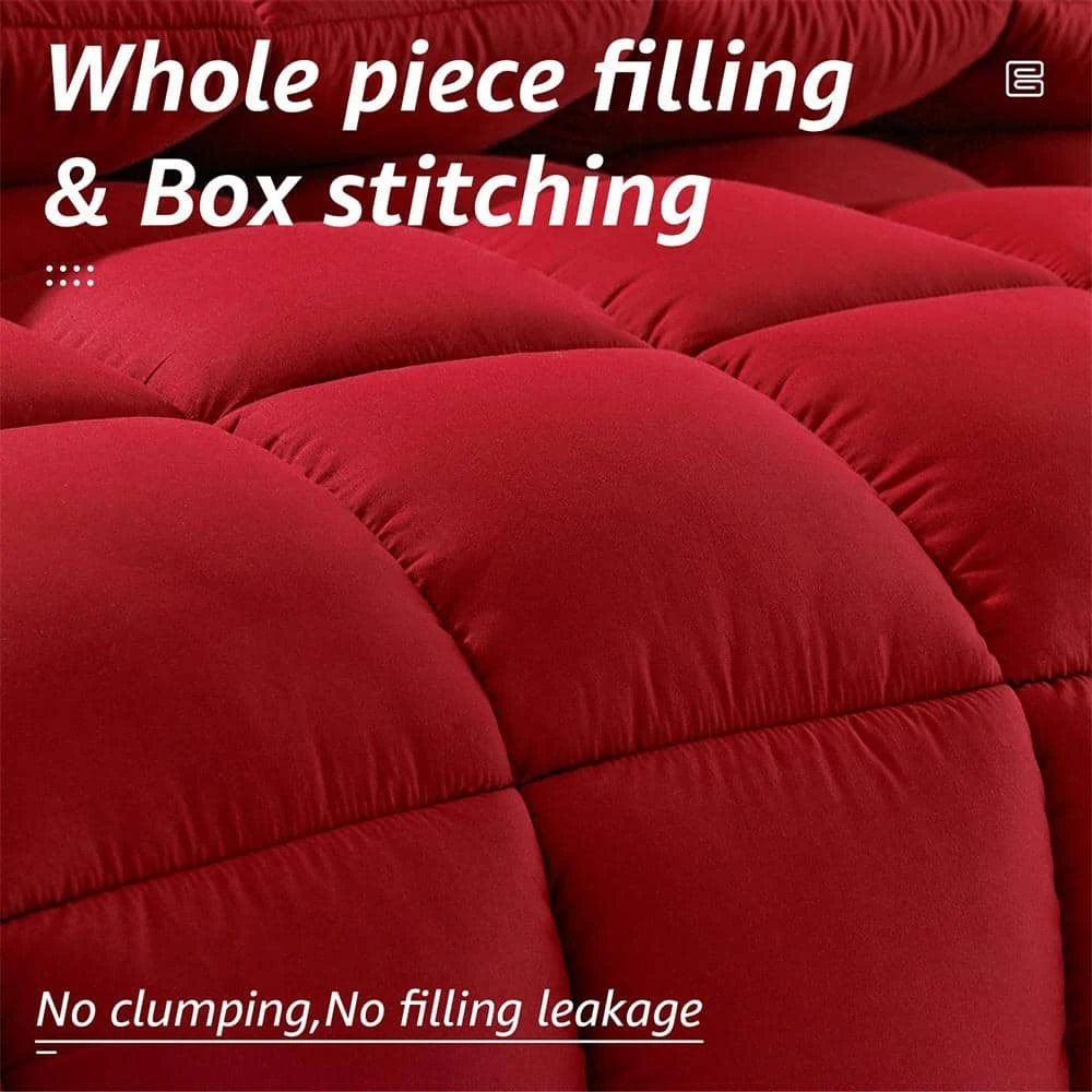 All Season Red Califonia King Breathable Comforter 2 All Season Red Califonia King Breathable Comforter - Image 2