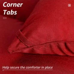 All Season Red Queen Breathable Comforter -More Furniture Store jearey comforters 250g rd q 44 1000