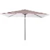 6.5 Ft. X 10 Ft. Steel Market Tilt Patio Umbrella In Red And White