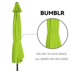 8 Ft. X 10 Ft. Steel Rectangular Market Umbrella In Apple Green -More Furniture Store jearey market umbrellas 8x10jxs agreen 1f 1000