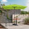8 Ft. X 10 Ft. Steel Rectangular Market Umbrella In Apple Green