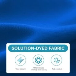 8 Ft. X 10 Ft. Steel Rectangular Market Umbrella In Blue -More Furniture Store jearey market umbrellas 8x10jxs blue 1f 1000