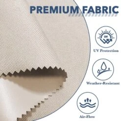 6.5 Ft X 10 Ft. Rectangular Steel Market Crank And Tilt Outdoor Patio Umbrella In Tan -More Furniture Store jearey market umbrellas cb 6 5 10 bg fa 1000