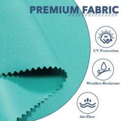 6.5 Ft X 10 Ft. Rectangular Steel Market Crank And Tilt Outdoor Patio Umbrella In Peacock Blue -More Furniture Store jearey market umbrellas cb 6 5 10 pb fa 1000