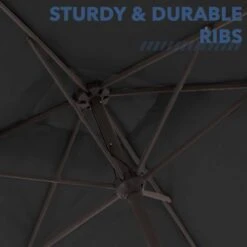 8 Ft X 10 Ft. Rectangular Steel Market Crank And Tilt Outdoor Patio Umbrella In Black 14 8 Ft X 10 Ft. Rectangular Steel Market Crank And Tilt Outdoor Patio Umbrella In Black -More Furniture Store jearey market umbrellas cb 8 10 bk 1f 1000