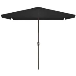 8 Ft X 10 Ft. Rectangular Steel Market Crank And Tilt Outdoor Patio Umbrella In Black 10 8 Ft X 10 Ft. Rectangular Steel Market Crank And Tilt Outdoor Patio Umbrella In Black -More Furniture Store jearey market umbrellas cb 8 10 bk 40 1000