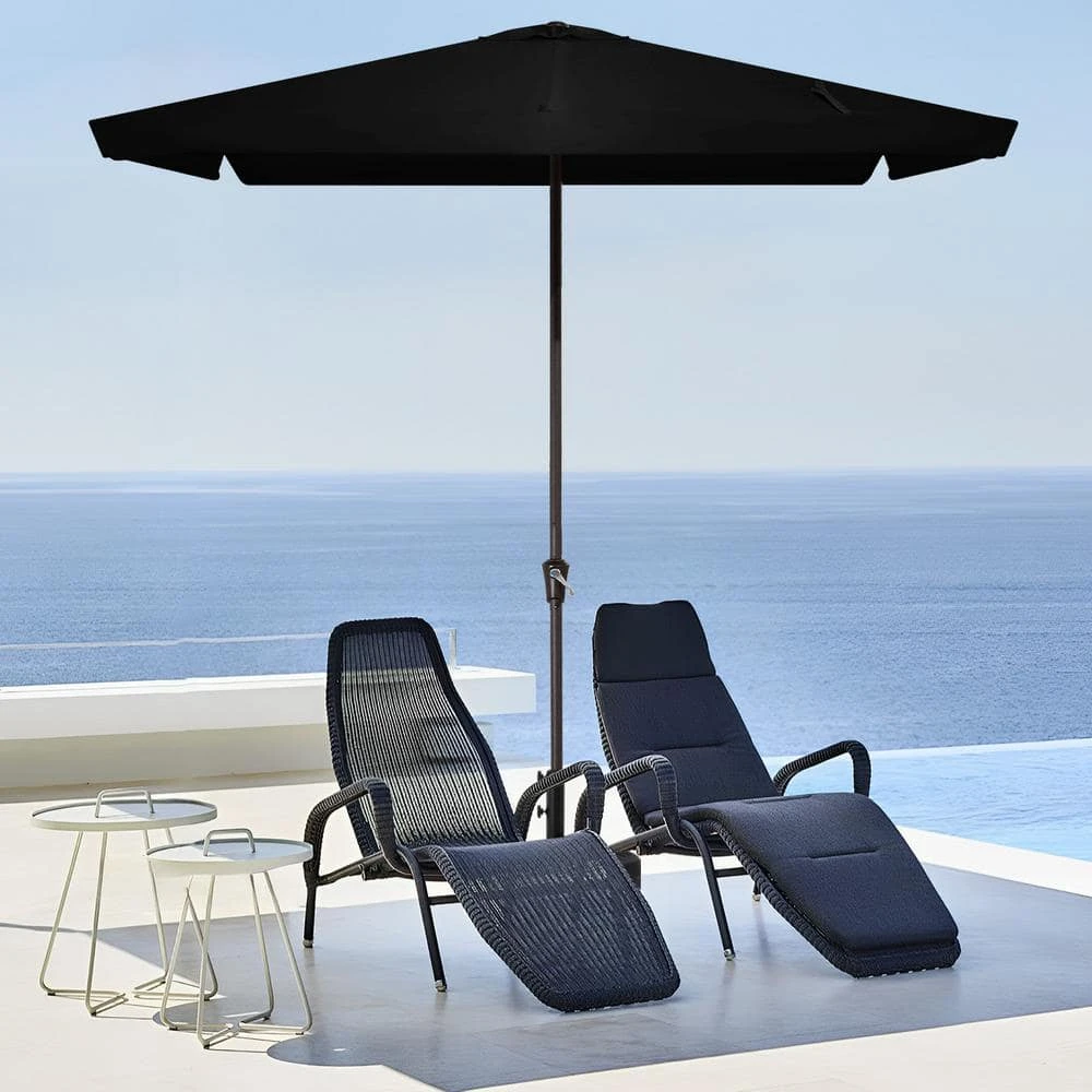 8 Ft X 10 Ft. Rectangular Steel Market Crank And Tilt Outdoor Patio Umbrella In Black 1 8 Ft X 10 Ft. Rectangular Steel Market Crank And Tilt Outdoor Patio Umbrella In Black